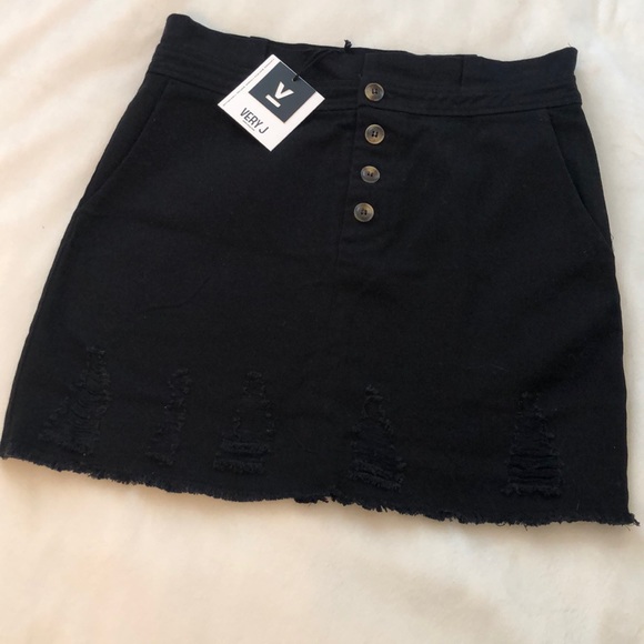 Very J Dresses & Skirts - Black jean skirt!